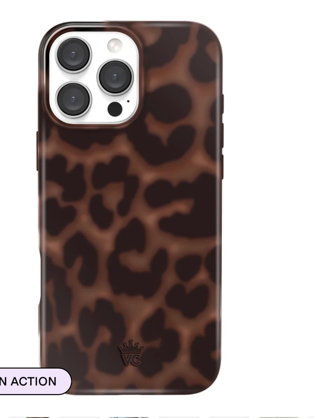 Velvet Caviar It Girl Leopard iPhone Case - Brown 16 pro max